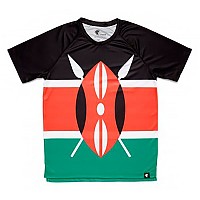 [해외]HOOPOE 반팔 티셔츠 Maasai 6137536444 Black / Orange / Green