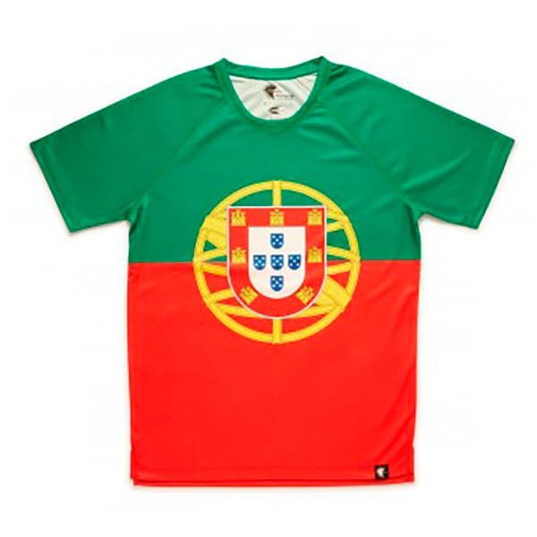 [해외]HOOPOE 반팔 티셔츠 Portuguesa 6137536446 Green / Red / Yellow