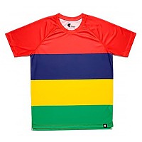 [해외]HOOPOE 반팔 티셔츠 Les Quatre Bands 6137536448 Red / Navy / Yellow / Green