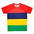 [해외]HOOPOE Les Quatre Bands 반팔 티셔츠 6137536448 Red / Navy / Yellow / Green