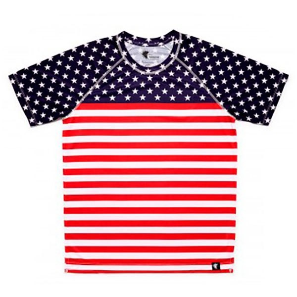 [해외]HOOPOE Stars And Stripes 반팔 티셔츠 6137536451 Navy / Red / White