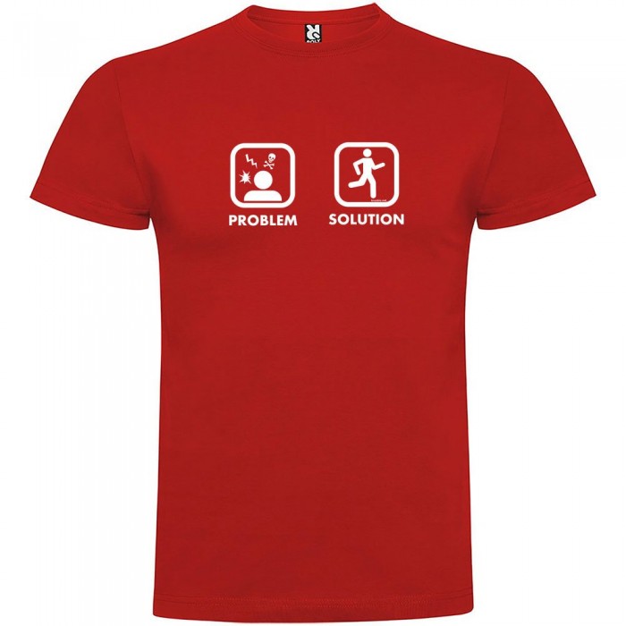 [해외]KRUSKIS 프로blem 솔루션 Run 반팔 티셔츠 6137538176 Red
