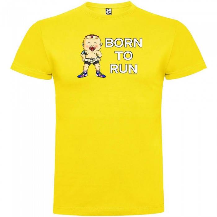 [해외]KRUSKIS Born To Run 반팔 티셔츠 6137538764 Yellow