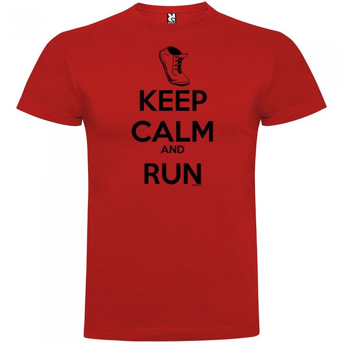 [해외]KRUSKIS Keep Calm And Run 반팔 티셔츠 6137539118 Red