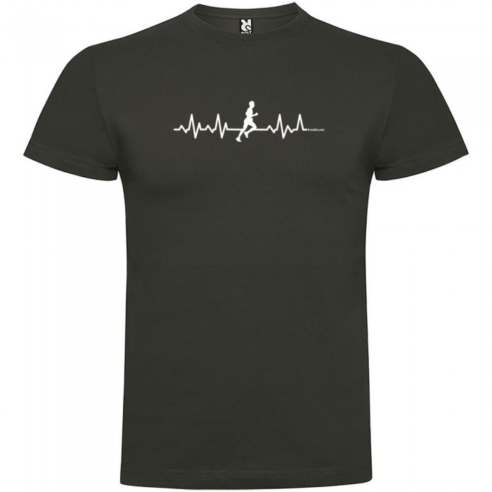 [해외]KRUSKIS Runner Heartbeat 반팔 티셔츠 6137539792 Dark Grey