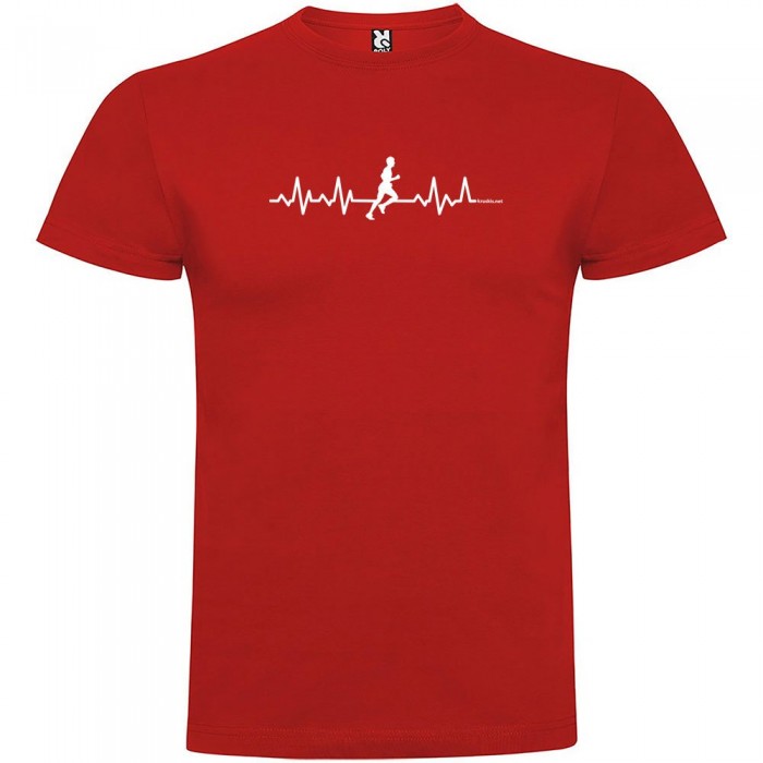 [해외]KRUSKIS Runner Heartbeat 반팔 티셔츠 6137539793 Red
