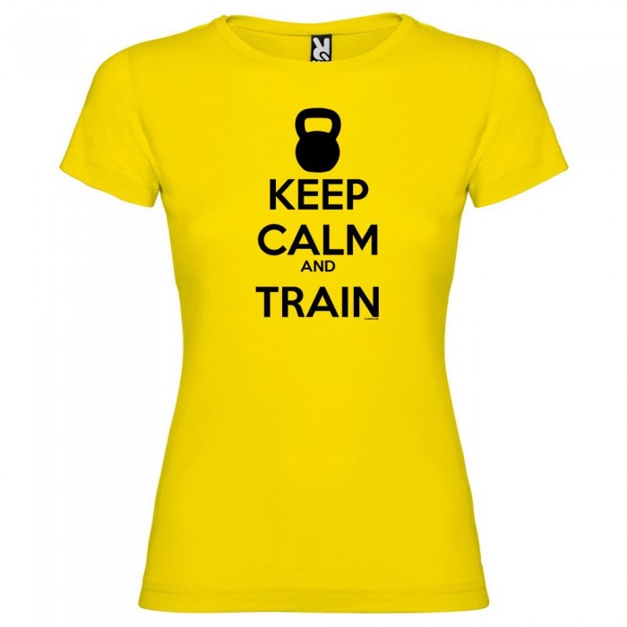 [해외]KRUSKIS Keep Calm And Train 반팔 티셔츠 7137539157 Yellow