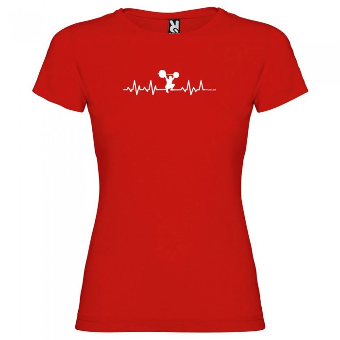 [해외]KRUSKIS Fitness Heartbeat 반팔 티셔츠 7137539811 Red