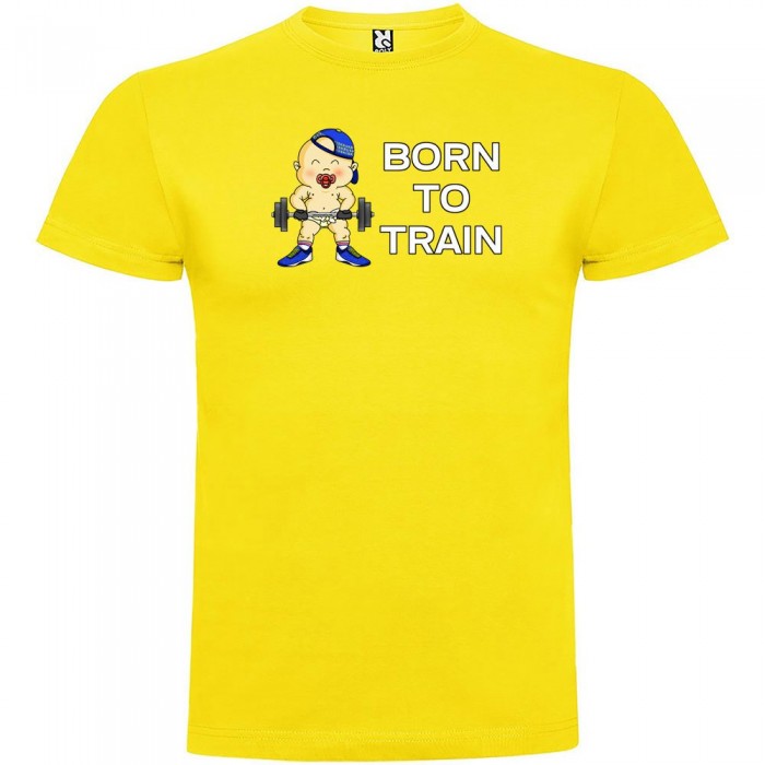 [해외]KRUSKIS Born To Train 반팔 티셔츠 7137538714 Yellow