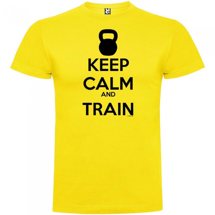 [해외]KRUSKIS Keep Calm And Train 반팔 티셔츠 7137539151 Yellow