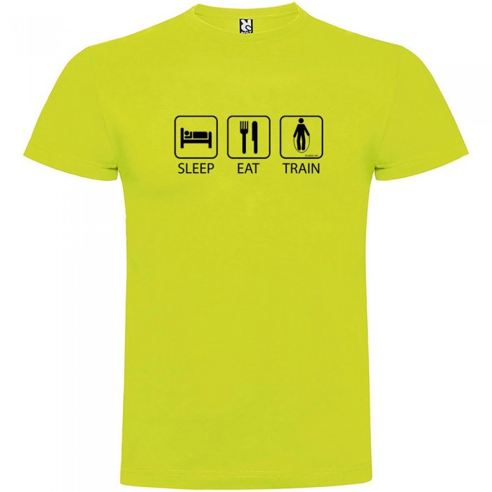 [해외]KRUSKIS Sleep Eat And Train 반팔 티셔츠 7137539222 Light Green