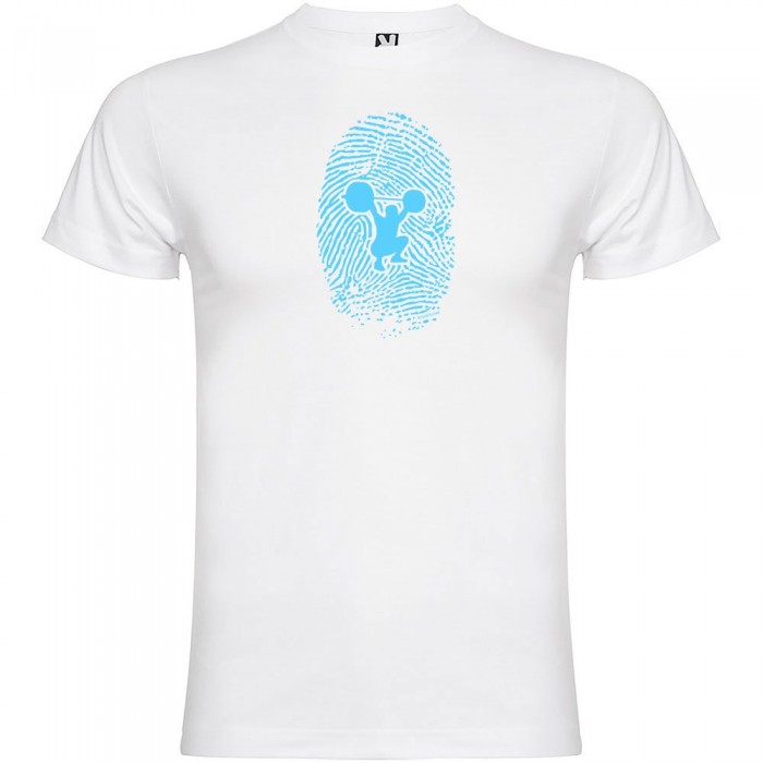 [해외]KRUSKIS 반팔 티셔츠 Fitness Fingerprint 7137540045 White