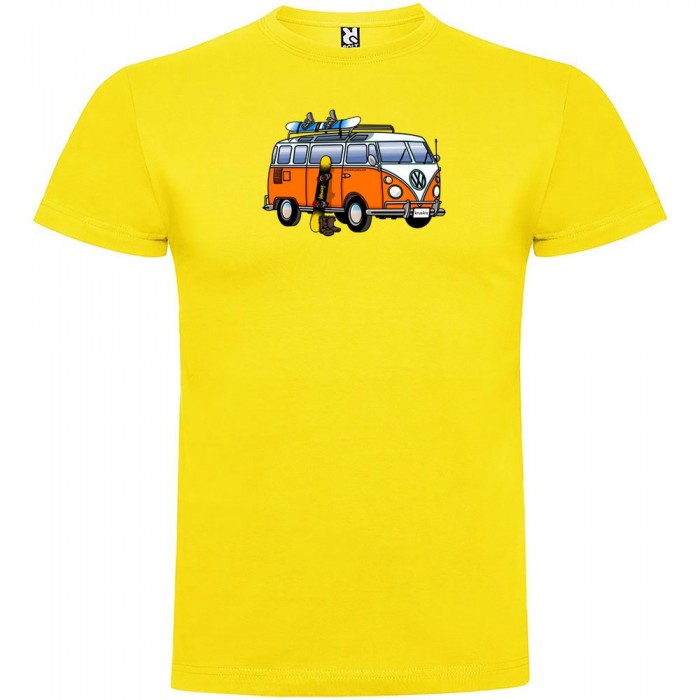 [해외]KRUSKIS 반팔 티셔츠 Hippie Van Snowboard 5137538534 Yellow