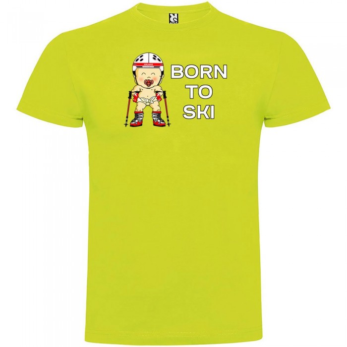 [해외]KRUSKIS 반팔 티셔츠 Born To 스키 5137538686 Light Green
