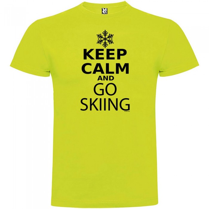 [해외]KRUSKIS 반팔 티셔츠 Keep Calm And Go 스키ing 5137539359 Light Green