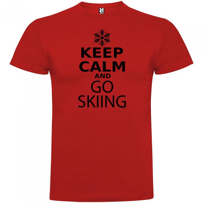 [해외]KRUSKIS 반팔 티셔츠 Keep Calm And Go 스키ing 5137539360 Red