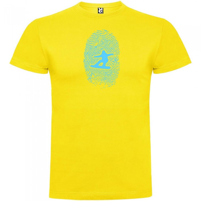 [해외]KRUSKIS 반팔 티셔츠 Snowboarder Fingerprint 5137539884 Yellow