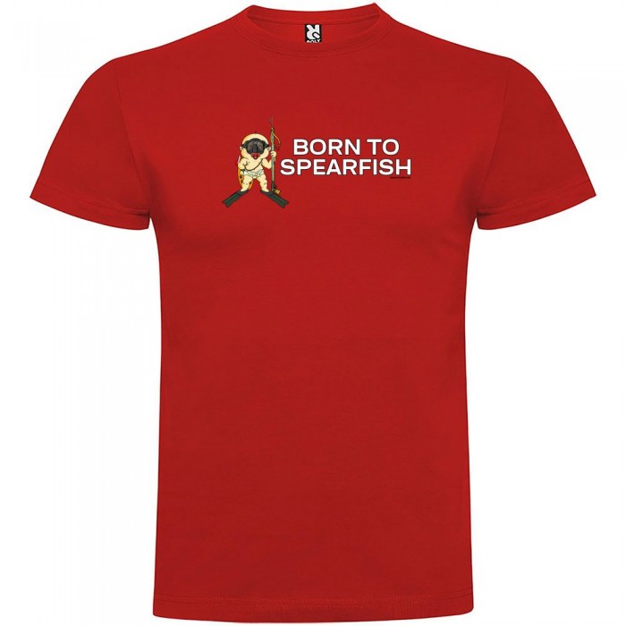 [해외]KRUSKIS Born To Spearfishing 반팔 티셔츠 10137538758 Red