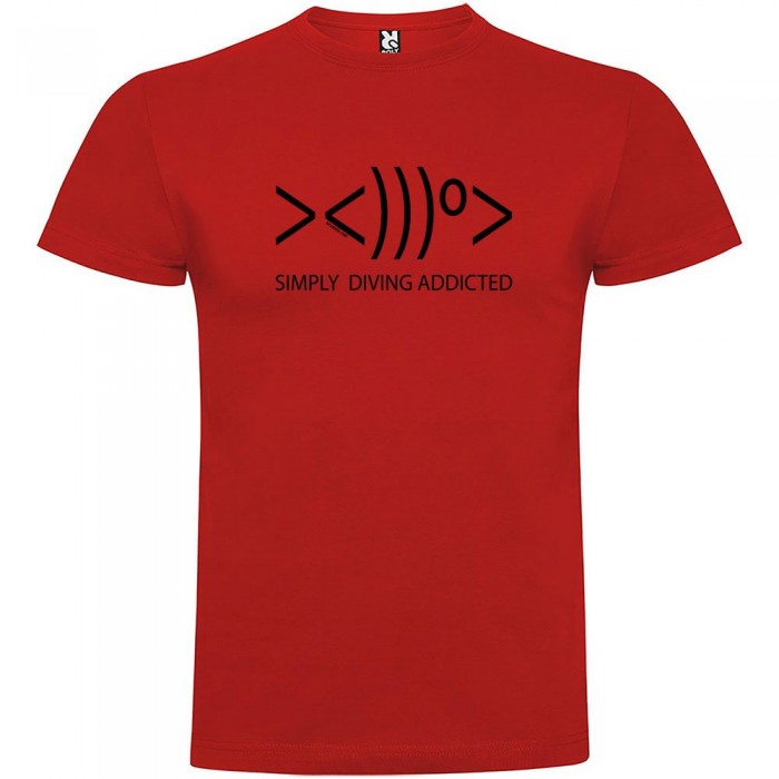 [해외]KRUSKIS Simply Diving Addicted 반팔 티셔츠 10137539033 Red