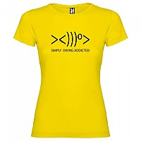 [해외]KRUSKIS Simply Diving Addicted 반팔 티셔츠 10137539037 Yellow