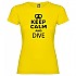 [해외]KRUSKIS Keep Calm and Dive 여성 반팔 티셔츠 10137539047 Yellow