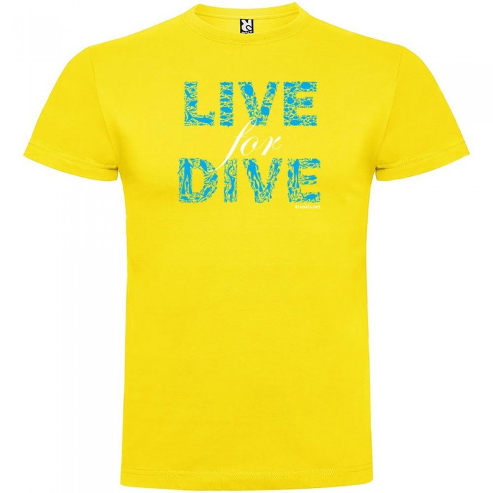 [해외]KRUSKIS 반팔 티셔츠 Live For Dive 10137539277 Yellow