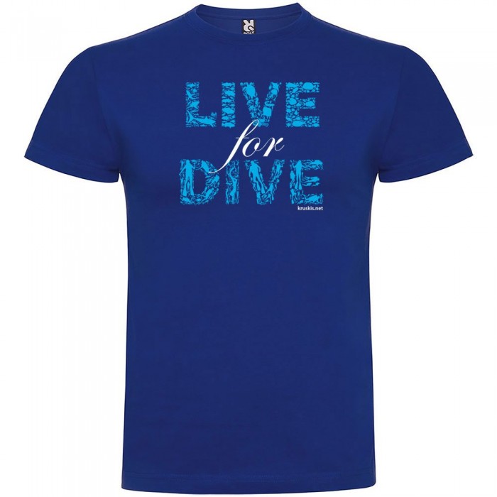 [해외]KRUSKIS Live For Dive 반팔 티셔츠 10137539280 Royal Blue