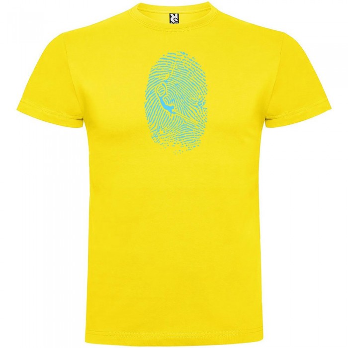 [해외]KRUSKIS SpearFisher Fingerprint 반팔 티셔츠 10137539864 Yellow