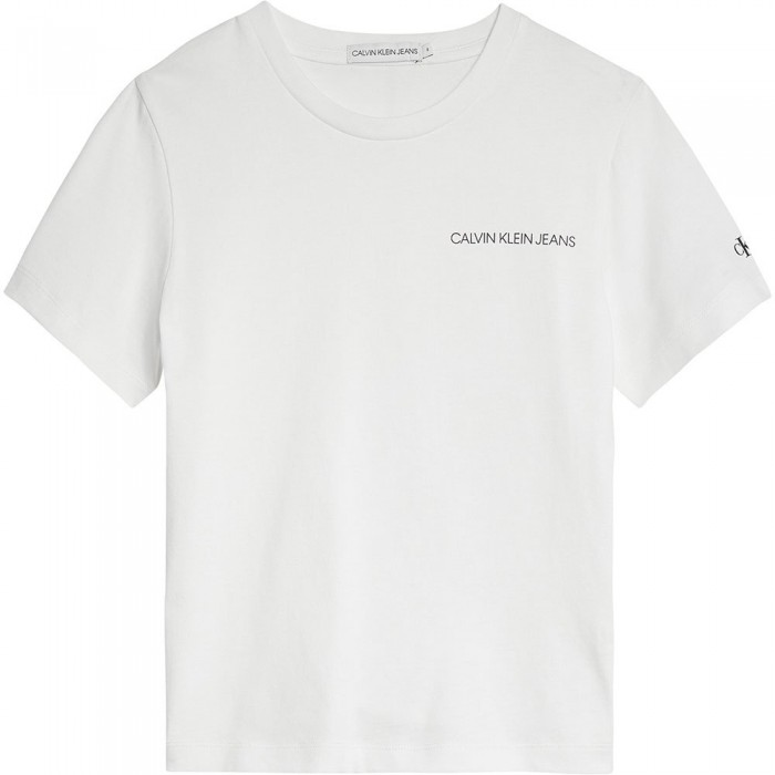 [해외]캘빈클라인 JEANS 반팔 티셔츠 Chest 로고 15137542203 Bright White