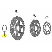 [해외]시마노 스페이서 HG800/700 Cassette Low 1137552240 Black