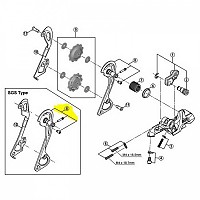 [해외]시마노 다리 XT M781 SGS 10s Exterior Pulley 캐리어 1137552153 Black