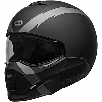 [해외]BELL MOTO Broozer 컨버터블 헬멧 9137569431 Arc Matte Black / Grey