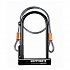 [해외]KRYPTONITE Keeper 12 Standard Flex 4 U자물쇠 1137592135 Black / Grey