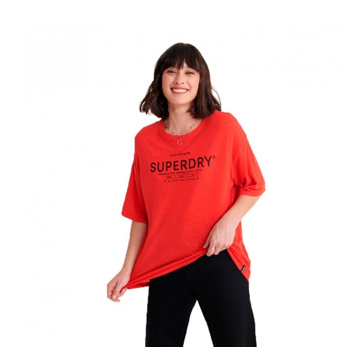 [해외]슈퍼드라이 Desert 라인n 3/4 소매 티셔츠 137466295 Apple Red