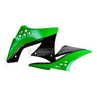 [해외]POLISPORT OFF ROAD Kawasaki KX250F 13-16 라디에이터 스쿱 9137612406 Green KX 05 / Black