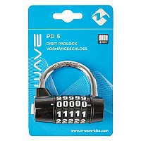 [해외]M-WAVE 5자리 PD 자물쇠 1137641571 Black
