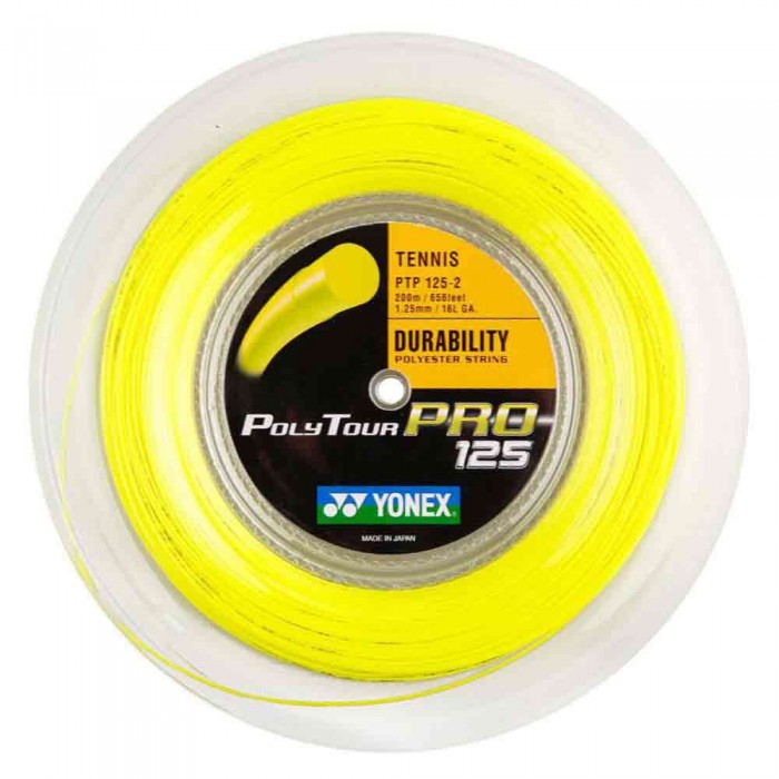 [해외]요넥스 테니스 릴 스트링 Polytour 프로 200 M 12137646481 Yellow