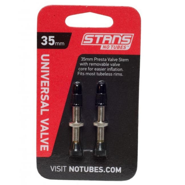 [해외]STANS NO TUBES 밸브 쌍 Tubeless Presta 1137654246 Black / Red