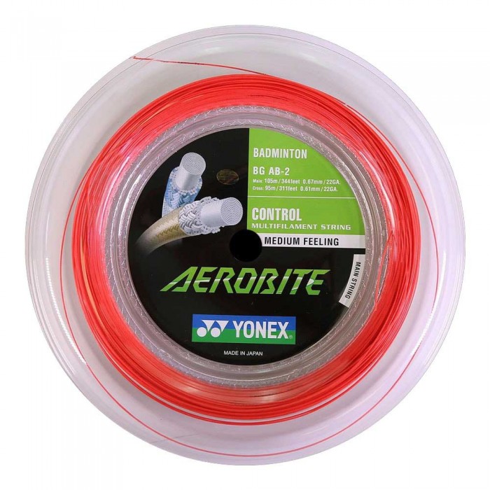 [해외]요넥스 Aerobite 10.5 미디엄 배드민턴 단일 문자열 12137646546 White / Red