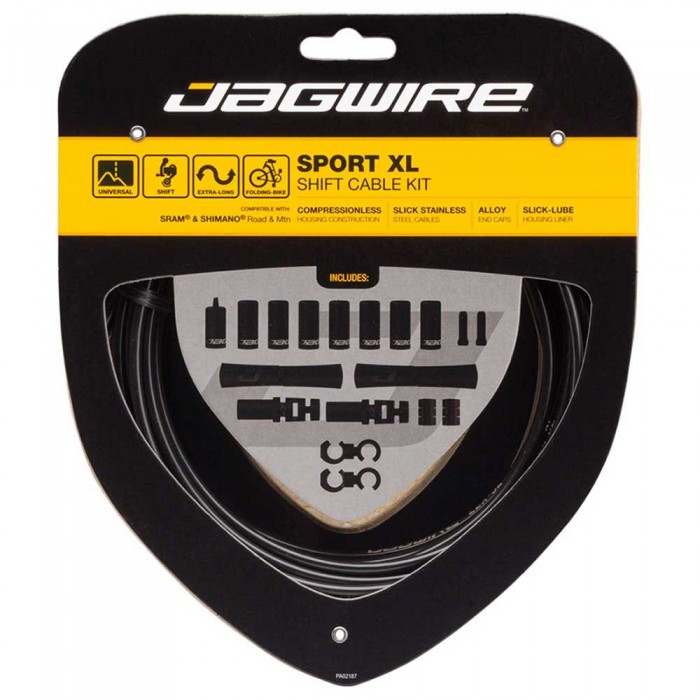 [해외]JAGWIRE Sport XL Shift Cable Kit 기어 케이블 키트 1137712611 Black