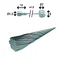 [해외]XLC 브레이크 케이블 BR-X88 Double Head 1137712757 Silver