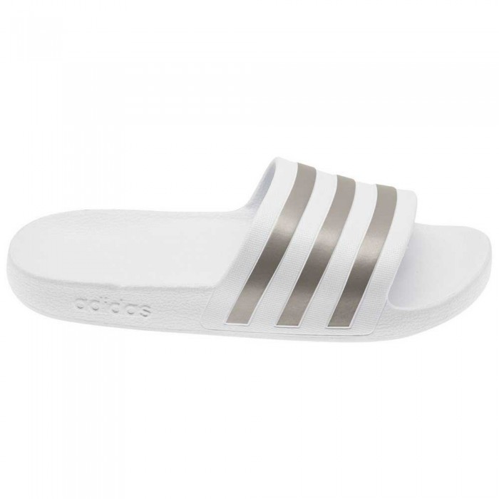 [해외]아디다스 슬리퍼 Adilette Aqua 137385131 Footwear White / Silver Metal / Footwear White