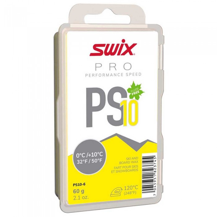 [해외]SWIX 보드 왁스 PS10 0ºC/+10ºC 60 G 5137520864 Yellow