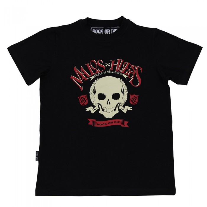 [해외]ROCK OR DIE 반소매 티셔츠 Malos Huesos 9137284542 Black