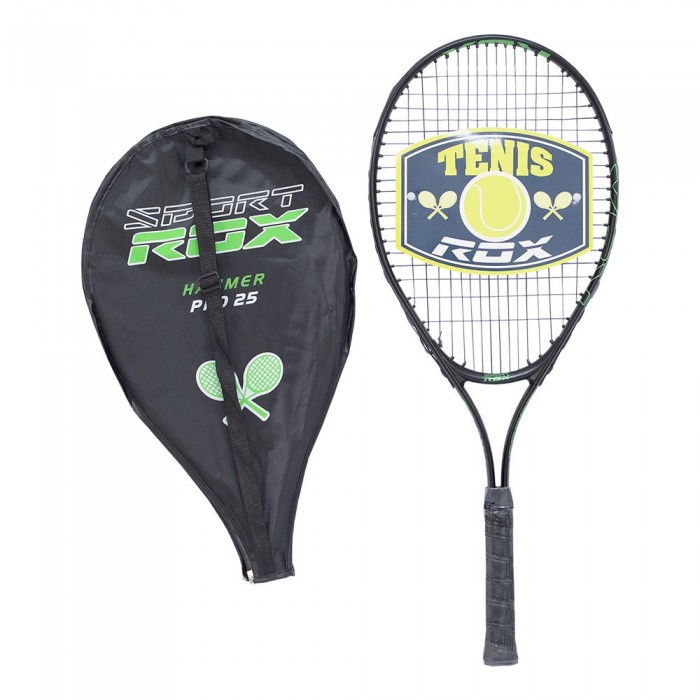 [해외]ROX 고정되지 않은 테니스 라켓 Hammer 프로 25 12137768178 Black / Green