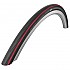 [해외]슈발베 Lugano II KevlarGuard 700C x 25 견고한 도로 자전거 타이어 1137653931 Black / Red