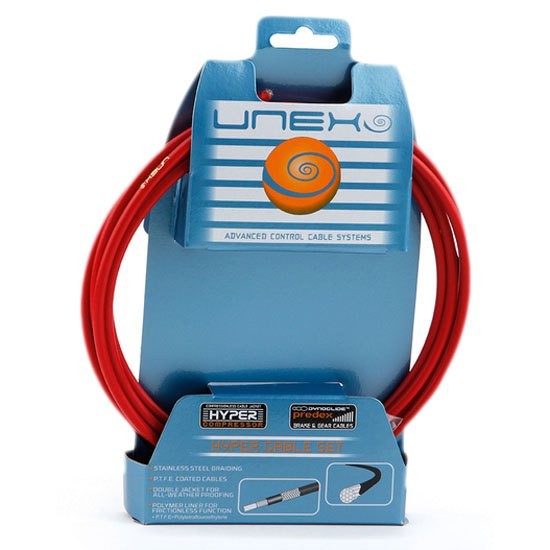 [해외]UNEX 기어 케이블 키트 Hyper Change Cable/Cover Kit 1137598691 Red