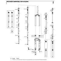 [해외]락샥 왼쪽 스프링 내부 Pike 27.5´´ 130 Mm Boost Solo 에어 1137782475 Black