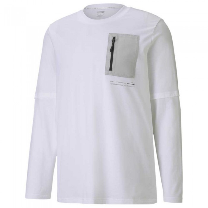 [해외]푸마 SELECT Interstellar 레이어ed 긴팔 티셔츠 137587233 Puma White