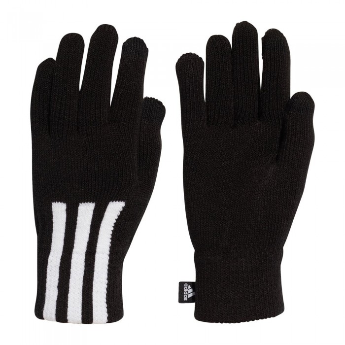 [해외]아디다스 3 Stripes Condu Gloves Black / White / White
